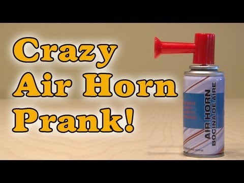 Crazy Air Horn Prank!