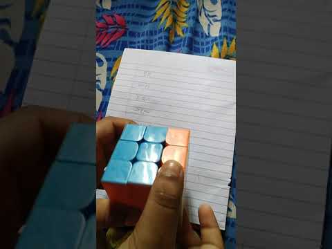 Follow this and solve this rubix cube.subscribe my channel
