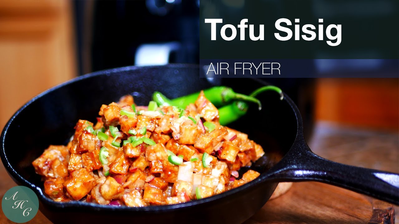 How to make Air Fryer Crispy Tofu Sisig (for healthy option) Recipe