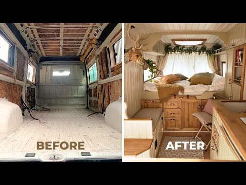 18 DAKİKADA SIFIRDAN KARAVAN YAPIMI | Camper van conversion start to finish