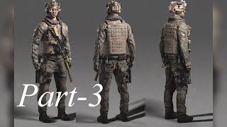 Realistic Soldier texturing timelapse in Substance Painter (Part 3 of 4)