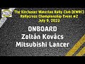 Onboard  zoltn kovcs   mitsubishi lancer  kwrc rallycross champ event 2  lap 1  9 july 2022