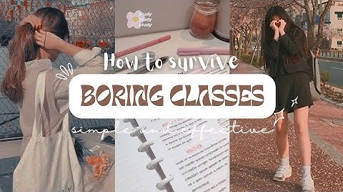 How to survive BORING CLASSES 👩‍🏫🥱 simple and effective tips | reveur ʚ|ɞ