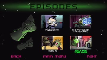 Invader Zim Operation Doom 2011 DvD Menu Walkthrough