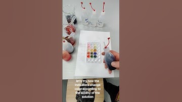 The indicators change color according to the acidity