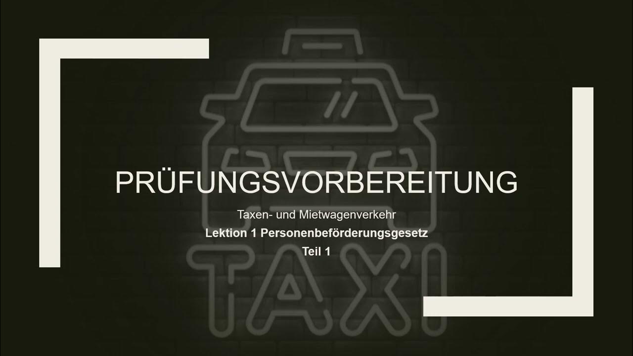 Ihk Taxi Und Mietwagen Prüfung Termine Frankfurt www.youtube.com