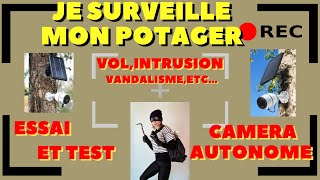 je surveille mon potager avec une camera autonome (reolink)