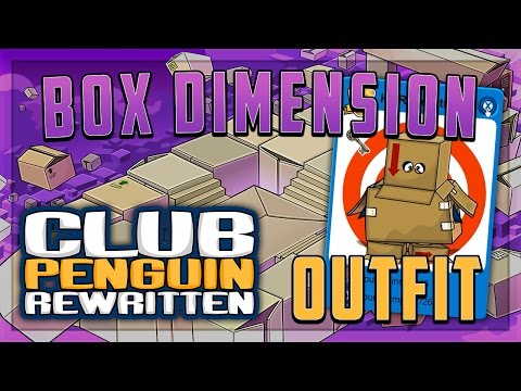Club Penguin Rewritten - Where To Find Box Dimension Clothing Items (Box Dimension Clothes CPR)