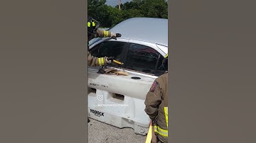 Breaking Glass! Vehicle Extrication Training humor.