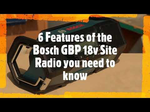 Best Site radio the Bosch GPB 18V-2 C 230V Or 18V FM Site Radio available  at Tool Depot Ireland 