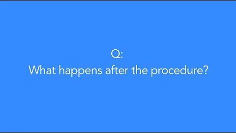 What happens after the procedure? With Dr. Chelsea...
