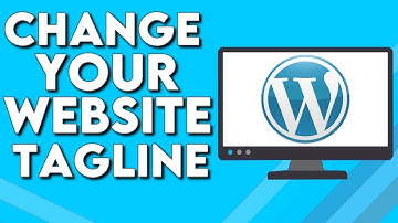 How To Change And Edit Your Website Tagline on Wordpress
