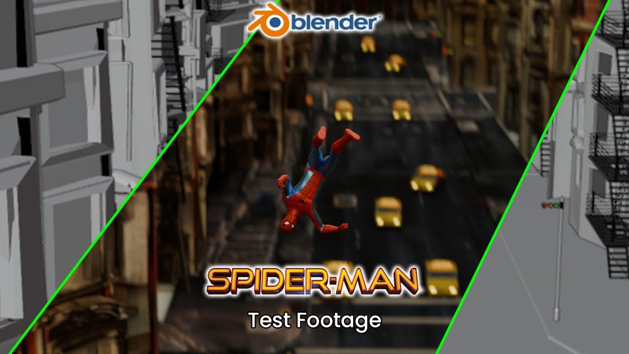 spider man animation [ Test footage ] (Blender) #spiderman ...