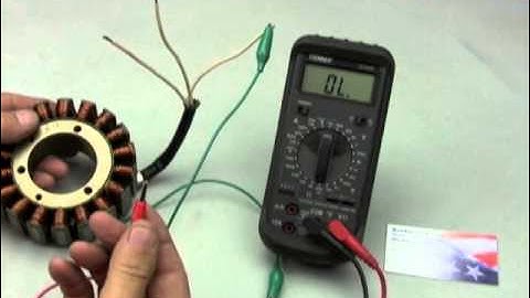 Motorcycle stator checkout