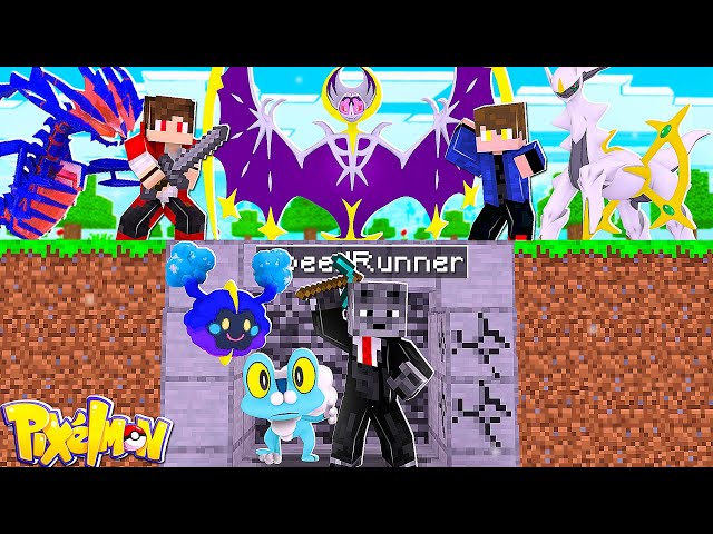 Minecraft Pixelmon Manhunt (1 Speedrunner vs 2 Caçadores) mas o Miraidon é  meu Pokémon Inicial 