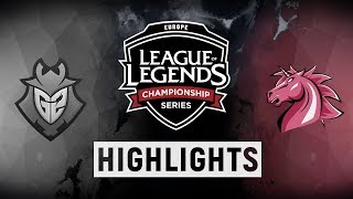 G2 vs. UOL - EU LCS Week 4 Day 2 Match Highlights (Spring 2018)