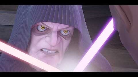 Mace Windu vs Palpatine - The Clone Wars Animation