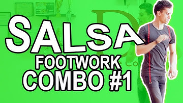 Salsa Footwork Tutorial 13: Combo 1 - Suzie q + Cross (2018) | Beginner Level | by Marius