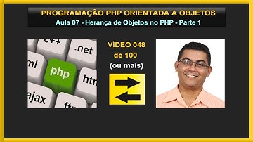Lição 048 - Curso de PHP Orientado a Objetos - Aula 07 - Herança de Objetos no PHP - Parte 1