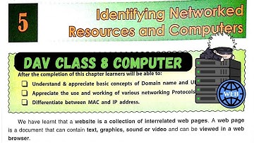 DAV Class 8 Computer Chapter 5 Networked Resources Explanation || Adarsh Kaushik 99