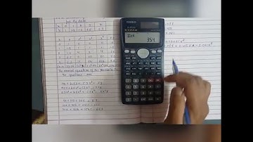 Curve fitting using Calculator