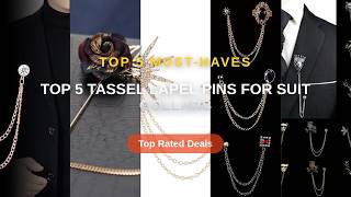 Don't Buy Top 5 Tassel Lapel Pins For Suit Collars Before Watching This! - Fashion Gentleman Tassel