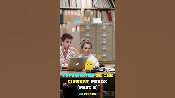 ypewriter in the Library Prank (part 2) #prank #funny #troll #shorts