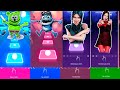 EDM Rush GamePlay - Tiles Hop - WEDNESDAY ADDAMS BLOODY MARY VS Coffin Dance