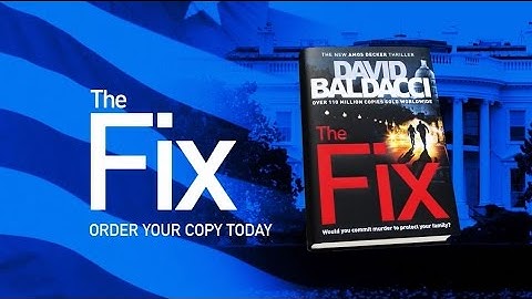 THE FIX by David Baldacci | Book trailer