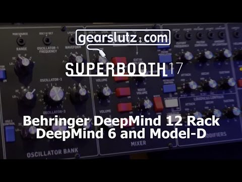 Behringer DeepMind 12 Rack, DeepMind 6 and the Model "D" @ SB17