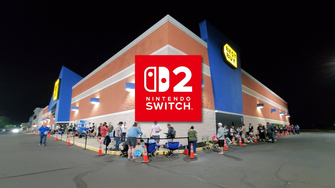 SWITCH 2 Midnight Launch at Best Buy #switch2launch - YouTube