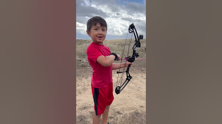 6 year olds First Compound Bow!
