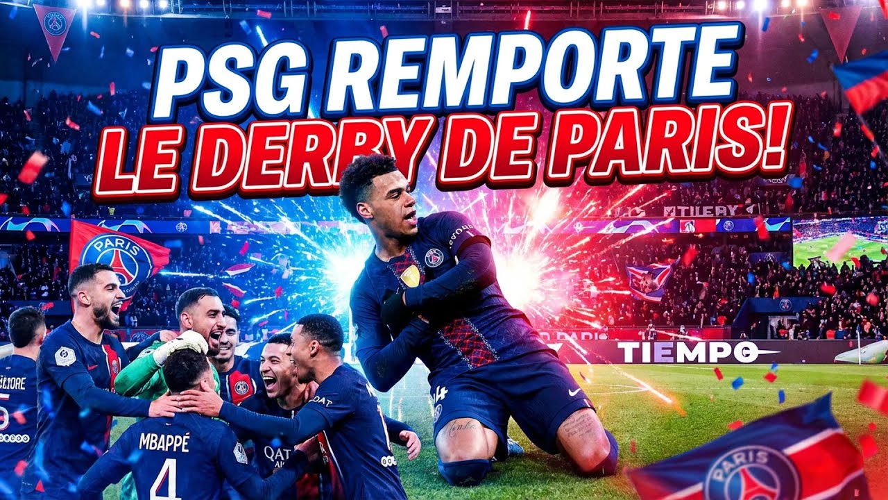 AMBIANCE FOLLE au Parc ! PSG remporte le derby de Paris