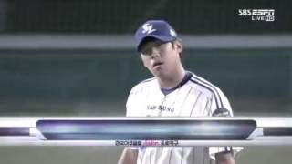 20130823 두산 민병헌 시즌 8호 홈런