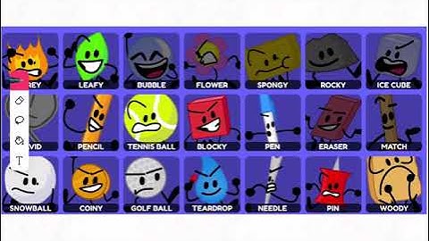 BFDI contestant generating game