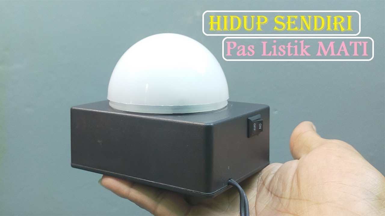 Lampu Emergency Otomatis Menyala Ketika Listrik Mati -DIY-