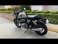 Royal Enfield Continental GT 650 Mister Clean (Chrome) | Cafe Racer| Black Wheels | Handmade seat