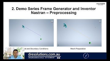 Demo Series Frame Generator and Inventor Nastran – Pre-processing - Video 2