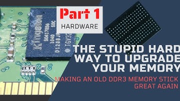 Quadrupling the capacity of a memory stick | Part 1 tools, hardware & soldering