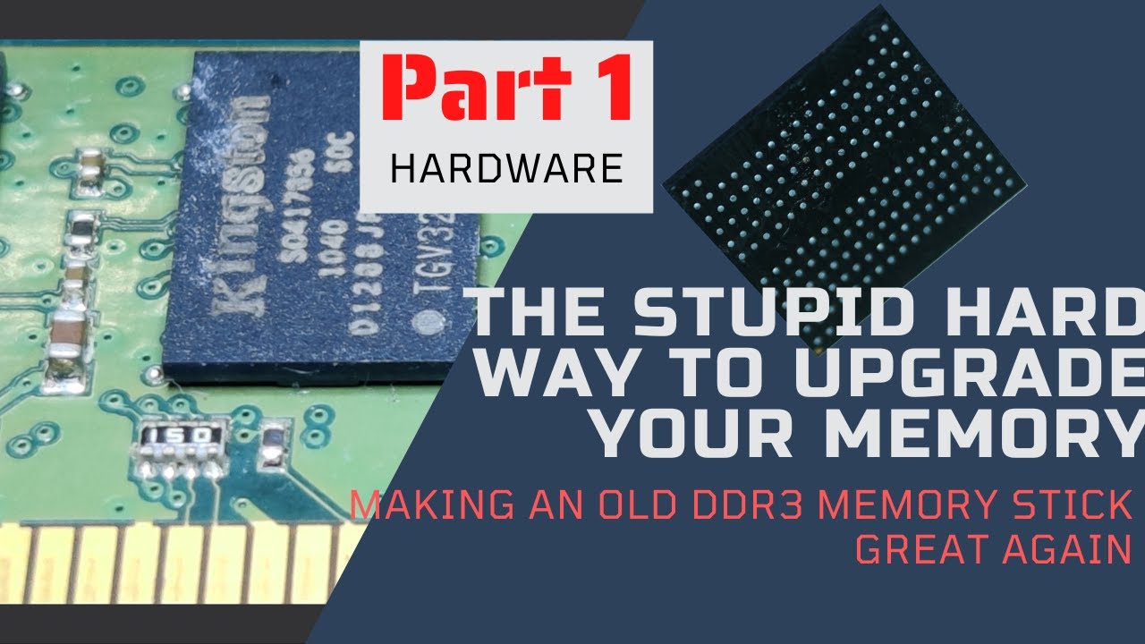 Quadrupling the capacity of a memory stick | Part 1 tools, hardware & soldering
