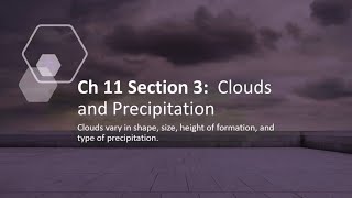 Clouds and Precipitation (Earth science Ch 11 section 3)