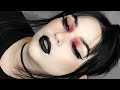 Goth with a POP OF PINK 🎀  MAKEUP TUTORIAL