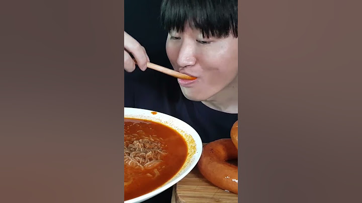 이게 진짜 매운 물냉면이쥬 송주불냉면에 매운소스 한통