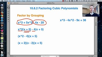 10.8.2 Factoring Cubic Polynomials