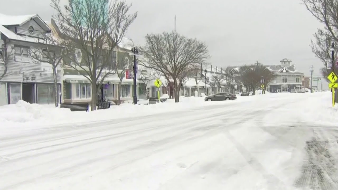 Residents Clean Up After Winter Storm Slams Region With Snow - YouTube