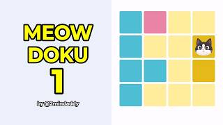 Meowdoku Level 1 Walkthrough
