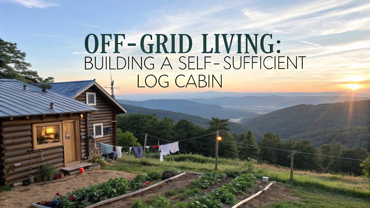 Off-Grid Living: Building A Self-Sufficient Log Cabin - YouTube