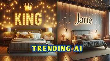 How to Create Bed Room Front Wall Name Design Ai Image | Bing Image Creator #meta#mitch elisterio🍀