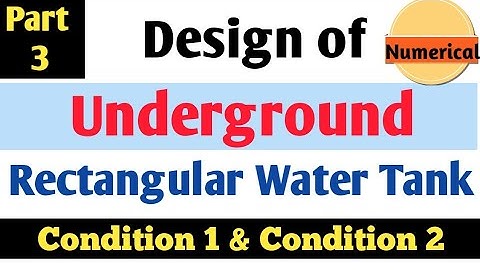 Design of Underground Rectangular Water Tank (Part 3)