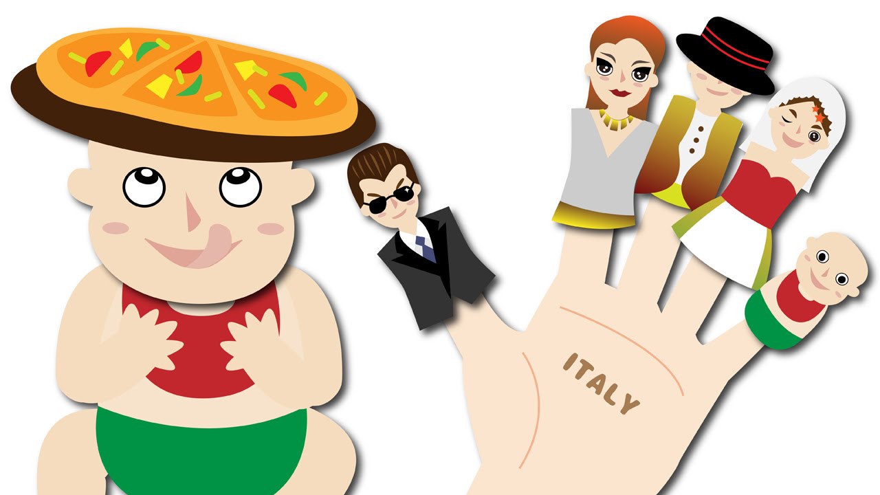 Finger Family Song in Italy Children Nursery Rhyme Kids Songs
